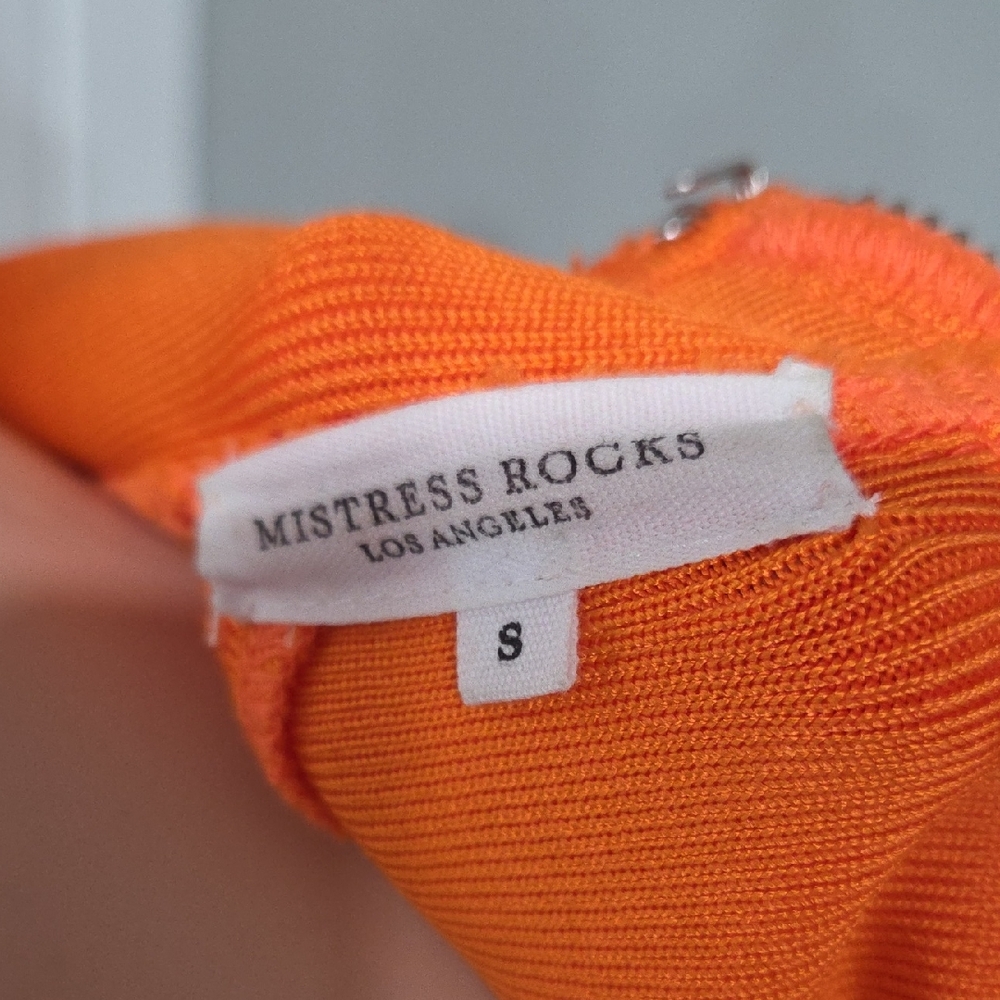 Mistress Rocks Orange Top - Picture 2 of 7